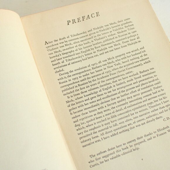 Vintage 1930s Book, Beloved Friend; The Story of Tchaikowsky & Nadejda von Meck - Picture 5 of 10